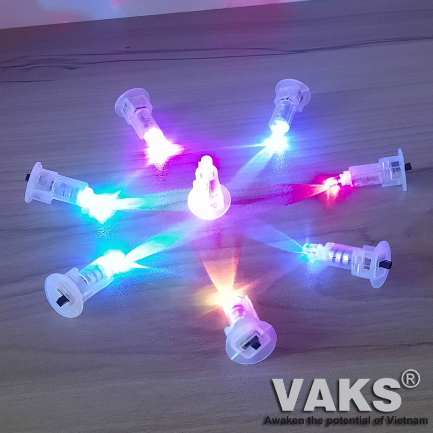 ĐÈN LED CHỚP 7 MÀU DÙNG PIN SỬ DỤNG CHO ĐÈN LỒNG, ĐÈN TRUNG THU VÀ CÁC ĐỒ CHƠI TRẺ EM.