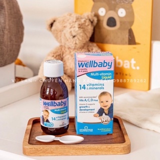 Vitamin tổng hợp wellbaby giúp bé ăn ngoan, ngủ ngon 150ml date xa