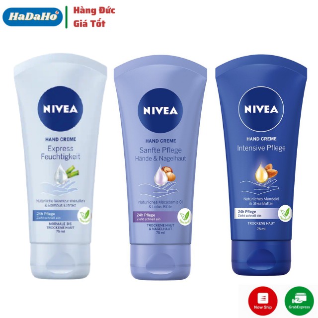 Kem dưỡng da tay Nivea Đức dưỡng ẩm trắng da, chống lão hóa, cho làn da mềm mịn