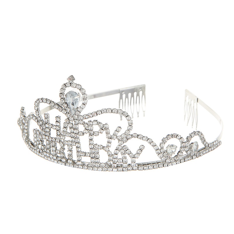 Flgo Băng Đô Cài Tóc Hình Vương Miện Sinh Nhật Dễ Thương Cho Nữ