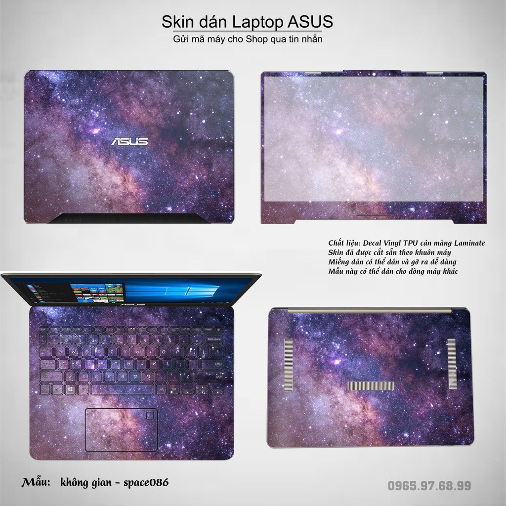 Skin dán Laptop Asus in hình không gian _nhiều mẫu 15 (inbox mã máy cho Shop)