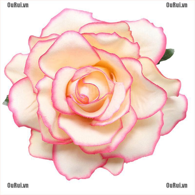 (FCC) Kẹp Tóc Giả Hoa Hồng Cho Cô Dâu