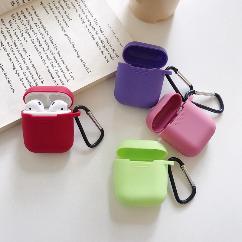 Case Vỏ Bao Bảo Vệ Đựng Tai Nghe Bluetooth Airpod 1/2/i12/i7... Trơn Nhiều Màu Cá Tính