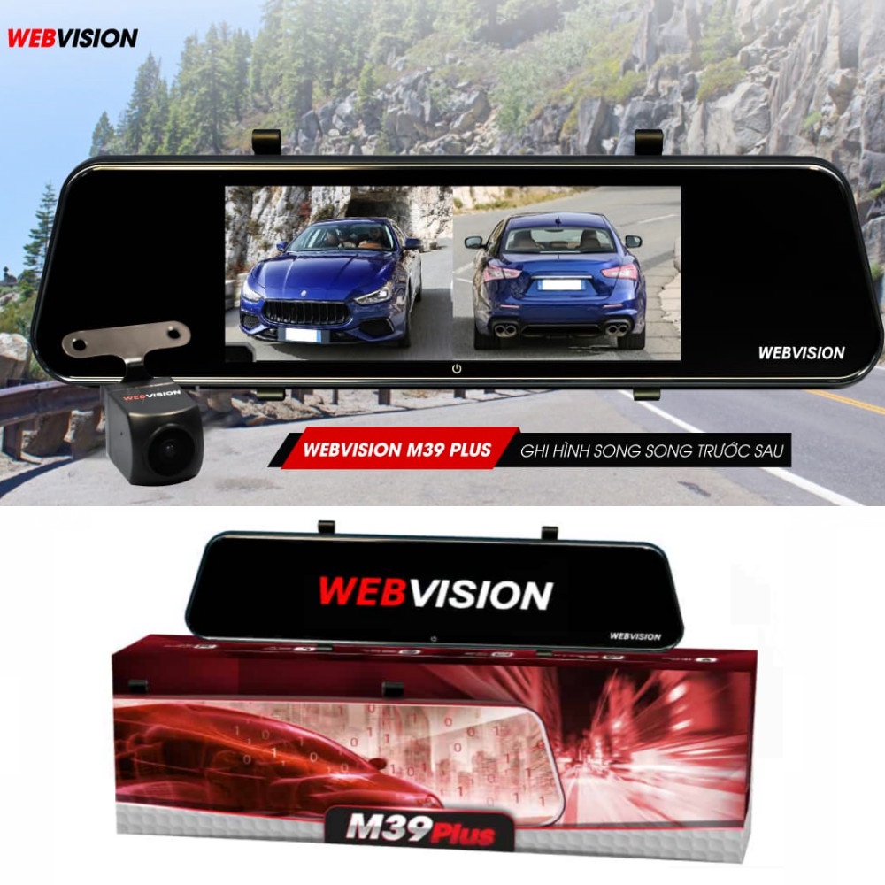 Camera Hành Trình Webvision M39 Plus [Kèm Thẻ Nhớ 128Gb]