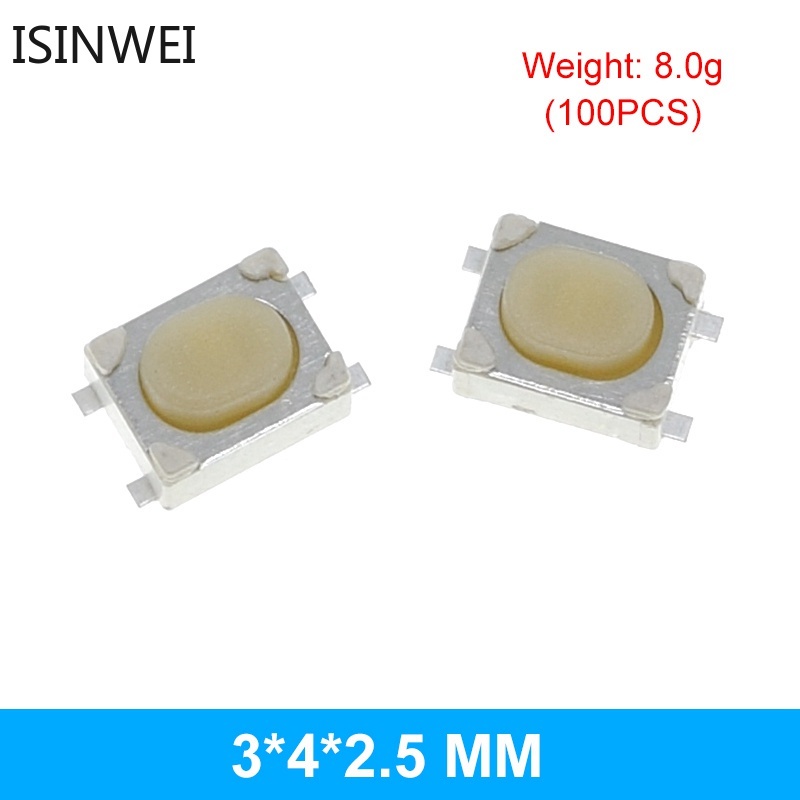 Set 100 Công Tắc Nhấn 3*6 3*4 4*4 SMD 2Pin 4Pin 3x4x2 3x6x4.3 3x6x2.5 3x6x5 4x4x1.5*2.5 Chất Lượng Cao