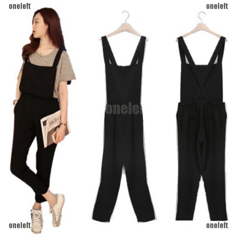 👗THỊNH HÀNH👗Fashion Korean Women Overall jumpsuit Girls Long Overall Casual Backless Romper