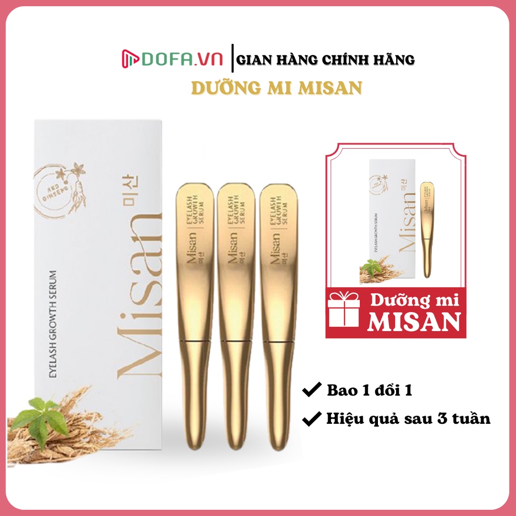 Serum Dưỡng Mi MISAN Cao Cấp Kích Thích Mi Dài Nhanh Chống Ngăn Rụng Mi Hàng Chính Hãng Mua 3 Tặng 2 Gel Dưỡng da tay