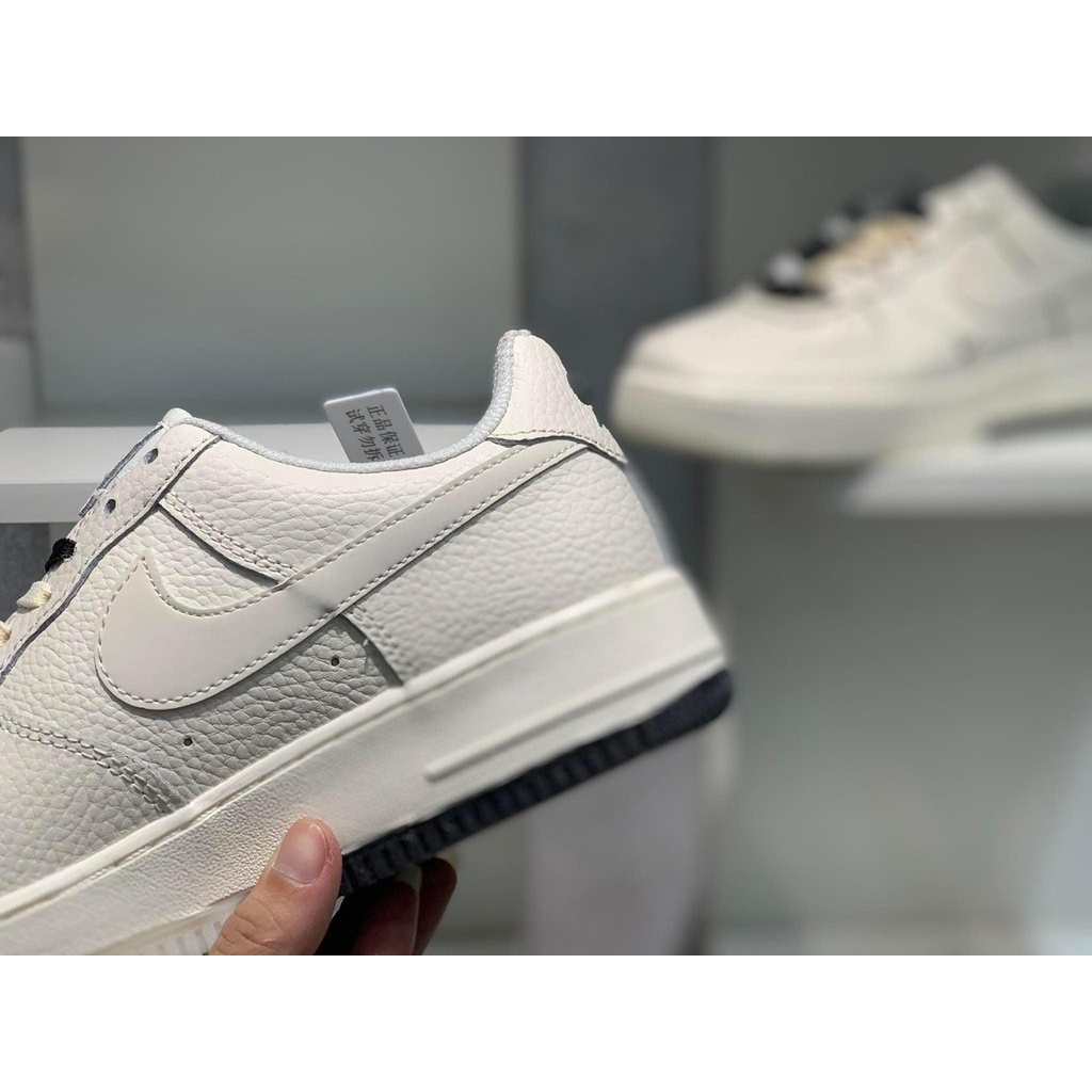 Giày Air Force 1 be sữa chuẩn S.Cấp nguyên bản cho nam nữ, Present Original Sneaker