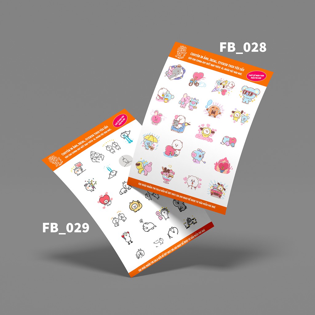 [SIÊU CUTE - 5K] Sticker Nhãn Dán Trang Trí Nhật Ký Kế Hoạch EMOJI FACEBOOK | Nhiều mẫu