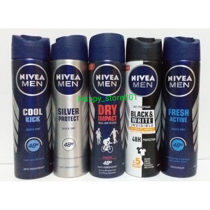 150ml  Xịt ngăn mùi Nivea Men