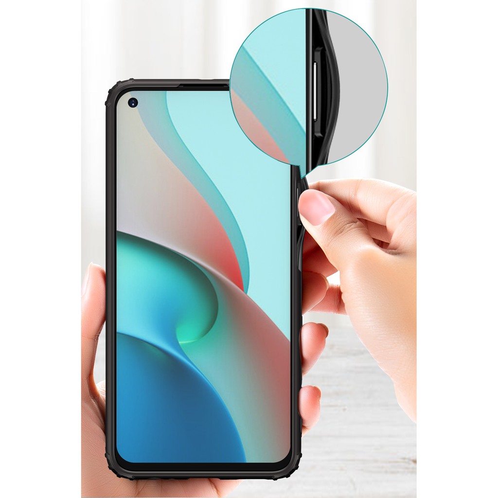 Ốp lưng Redmi Note 9 5G / Note 9T nhám Ver 2 chống sốc viền màu cao cấp
