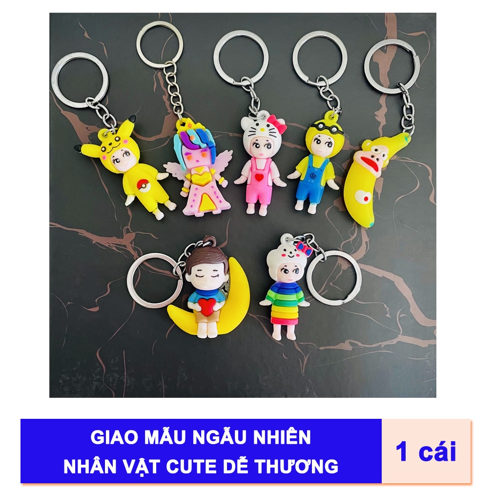 Mẫu Ngẫu Nhiên - Móc Khoá Cute Mini Vật Liệu PVC - Dezy Cosmetics