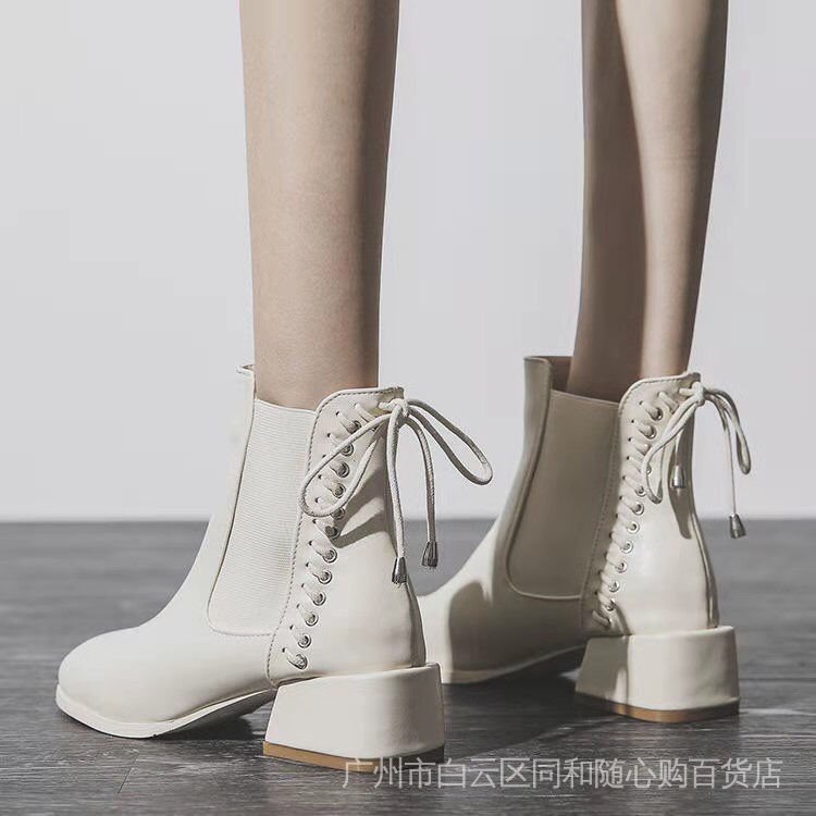 Giày Bốt Martin Mỏng Gót Cao Vừa Thời Trang Mùa Thu 2021 Cho Nữ