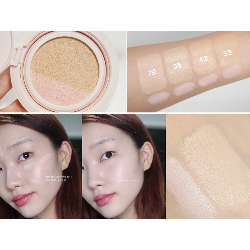 PHẤN NƯỚC CLIO KILL COVER PINK GLOW CREAM CUSHION SPF40 PA++