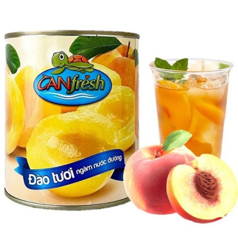 Đào Tươi Ngâm Nước Đường Canfresh