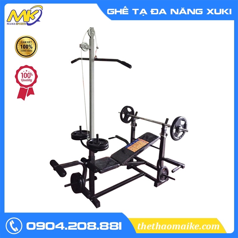 Ghế tạ đa chức năng chuẩn hãng Xuki siêu bền