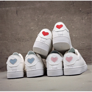 ♥️♥️{ Giá Dùng Thử } Giày SNEAKER Nữ Thêu Tim Thủ Công - Chất Liệu Da Dễ Làm Sạch