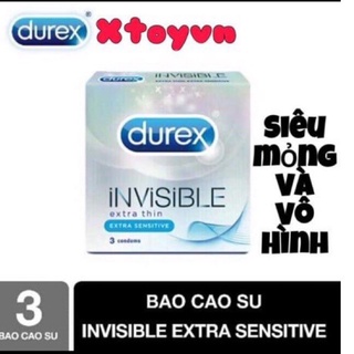 Bao cao su siêu siêu mỏng hộp 3 cái