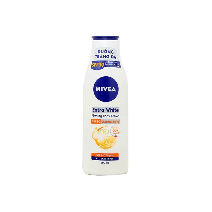 Sữa dưỡng thể Nivea Extra White SPF30 PA++ chai 200ml