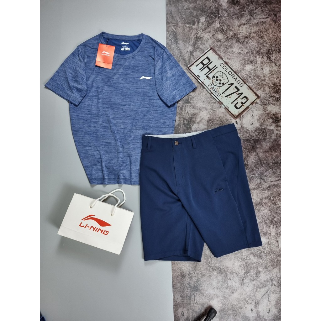 Quần Short Nam Lining chất liệu dày dặn, không bai xù