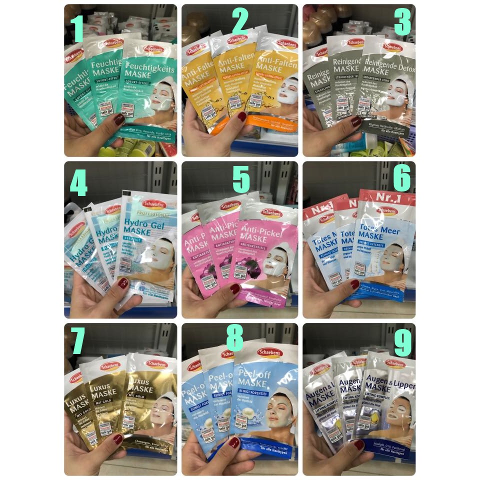 MẶT NẠ DƯỠNG DA SCHAEBENS Đức