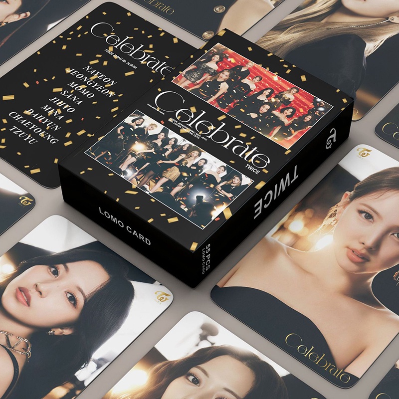 Hộp 55 Tấm Thẻ Hình 2022 Chủ Đề Nhóm Nhạc TWICE