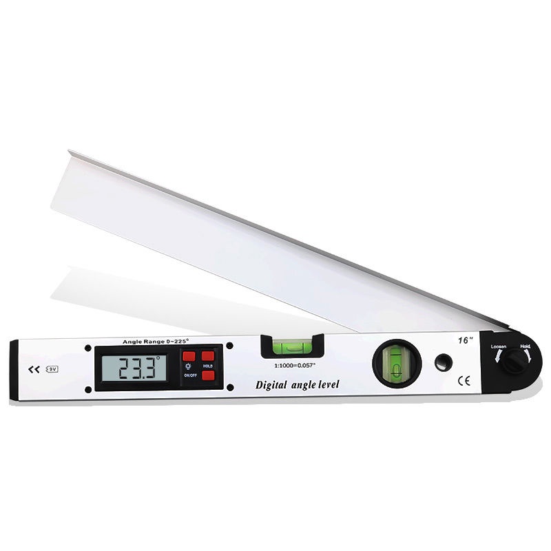 High Precision 225 ° Electronic LED Digital Display Goniometer Protractor Aluminum Alloy Level Inner