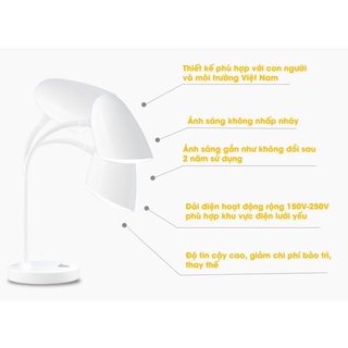 Đèn Bàn Rạng Đông Chống Cận 6W RD-RL38 Led