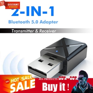 ✨hot sale✨2 in 1 bluetooth 5.0 transmitter receiver 3.5mm wireless stereo audio adapter