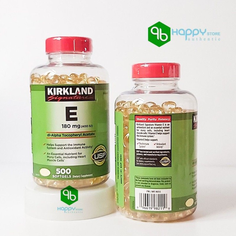 Kirkand Signature Vitamin E 400IU, USA - Đẹp Da, Làm Chậm Lão Hóa | Thế Giới Skin Care