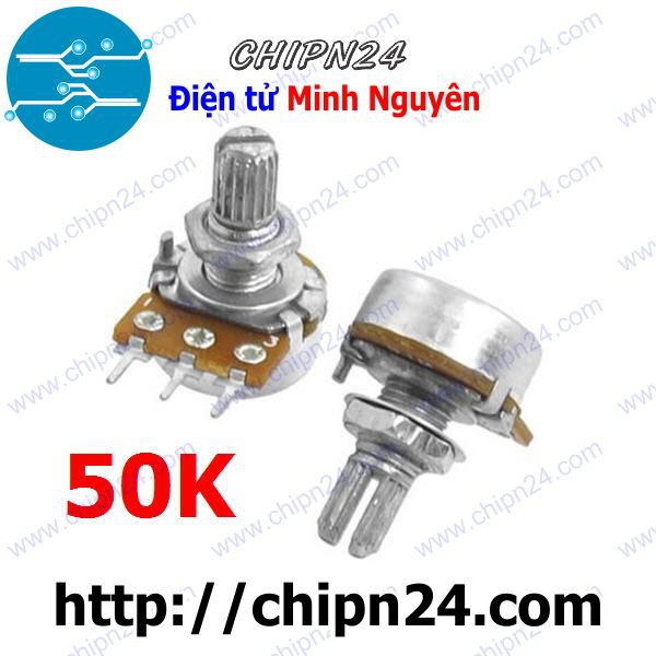 [3 CHIẾC] Biến trở Volume Đơn WH148 VLD 50K (3 chân B503 503 L15)