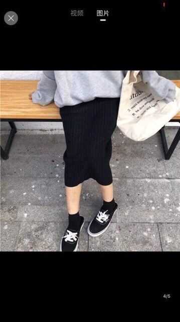 Chân váy len dáng dài xẻ sau nhiều màu siêu hot hàng Quảng Châu | BigBuy360 - bigbuy360.vn