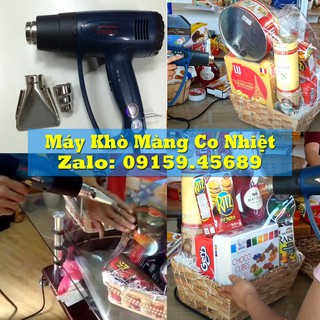 Máy Khò Nhiệt Màng Co Giỏ Quà, Hộp Quà Tặng Hàng Chuẩn Bảo Hành 6 tháng