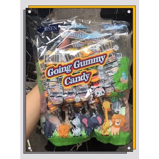 Kẹo dẻo xiên que risen mỹ going gummy candy 420g - gói 10 que