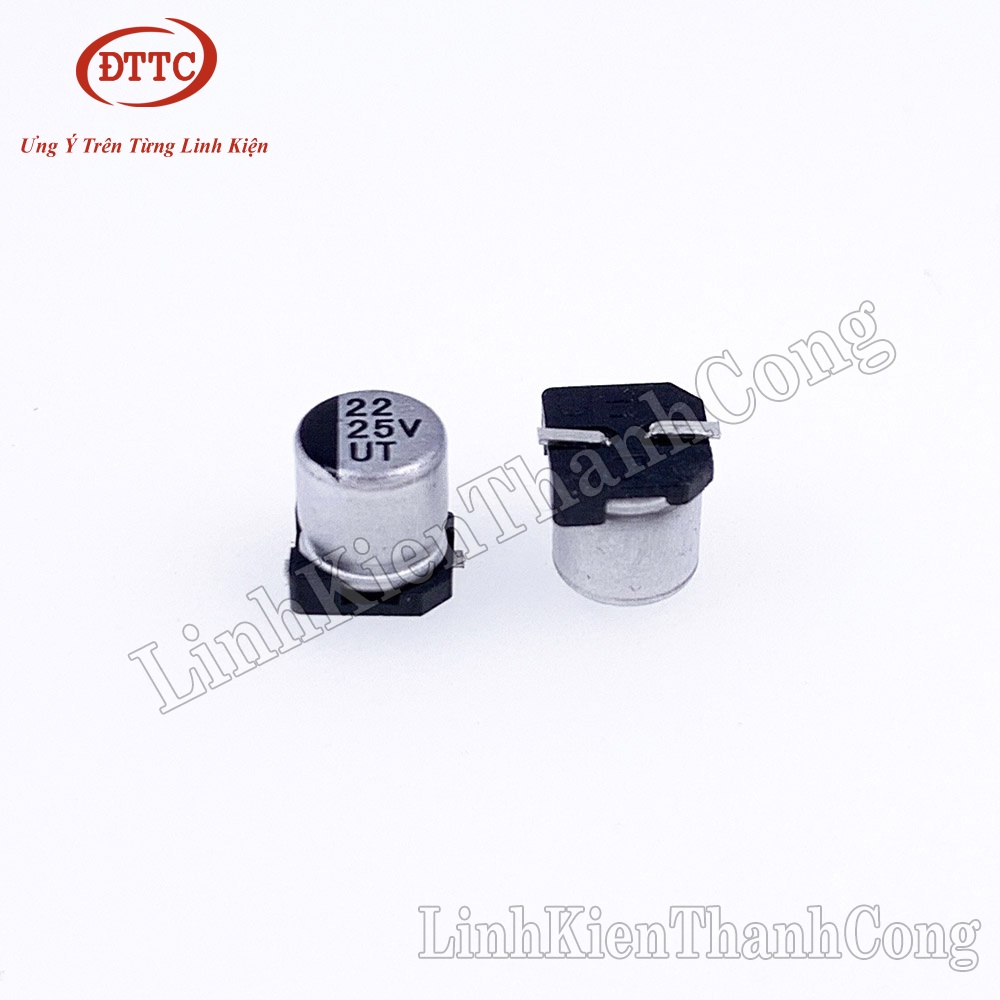 Bộ 2 Chiếc Tụ Nhôm 22uF 25V 5x5.5mm