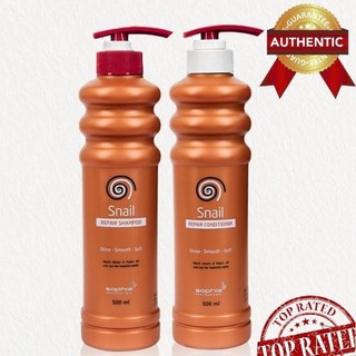 Cặp Dầu Gội Xả Snail Ốc Sên siêu phục hồi tóc, dưỡng tóc mềm mượt Sophia Professional 500ml