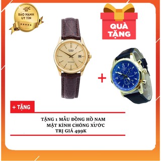 Khuyến mãi - đồng hồ nam dây da casio chính hãng anh khuê ltp-1183q-9adf - mua 1 tặng 1