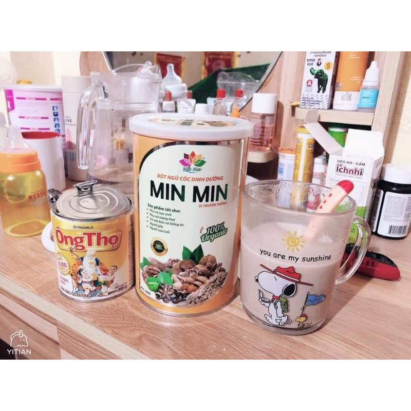 Ngũ Cốc Dinh Dưỡng Lợi Sữa MinMin Hộp 29, 30 Loại Hạt - Hạt Ăn Liền Granola Min Min 500gr