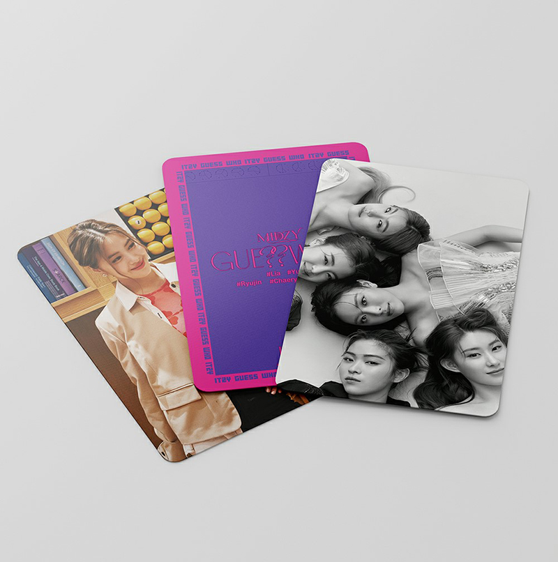 Hộp 54 thẻ ảnh lomo in hình album guess who của nhóm nhạc itzy 2021