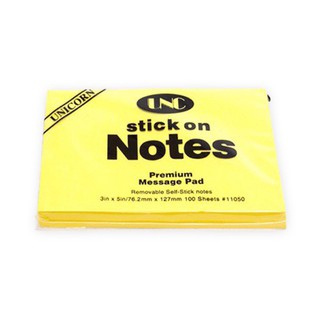 giấy Note vàng UNC 7.5 x 10 cm