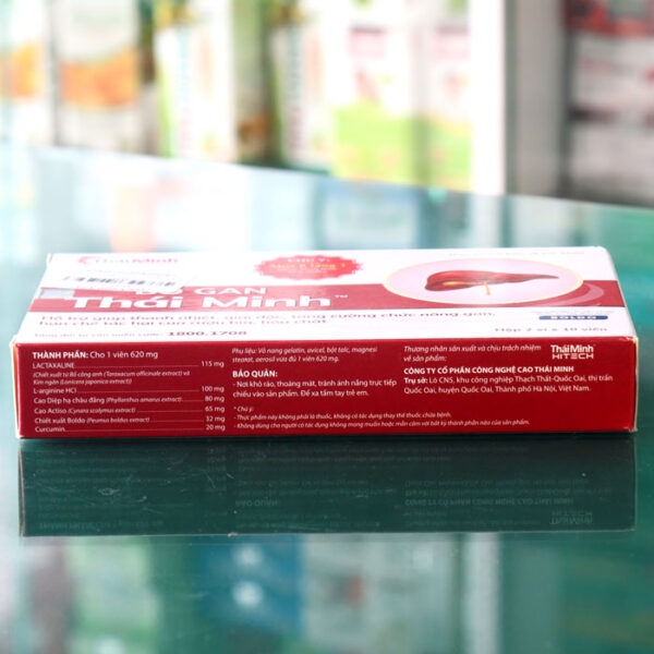 Bổ Gan Thái Minh, hỗ trợ giúp thanh nhiệt, giải độc và bảo vệ gan (hộp 20 viên)