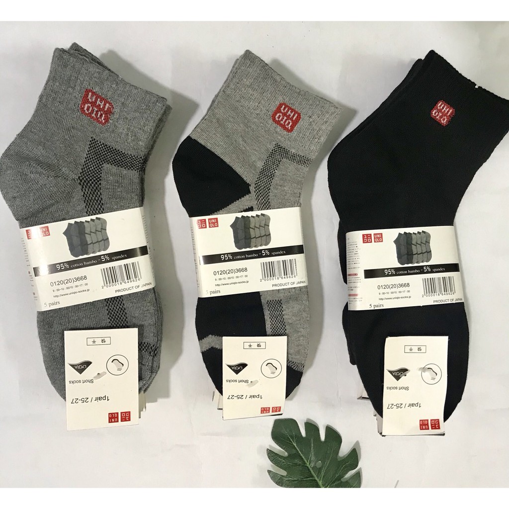 Tất/Vớ cao cổ nam, cổ trung nam chất cotton kháng khuẩn khử mùi