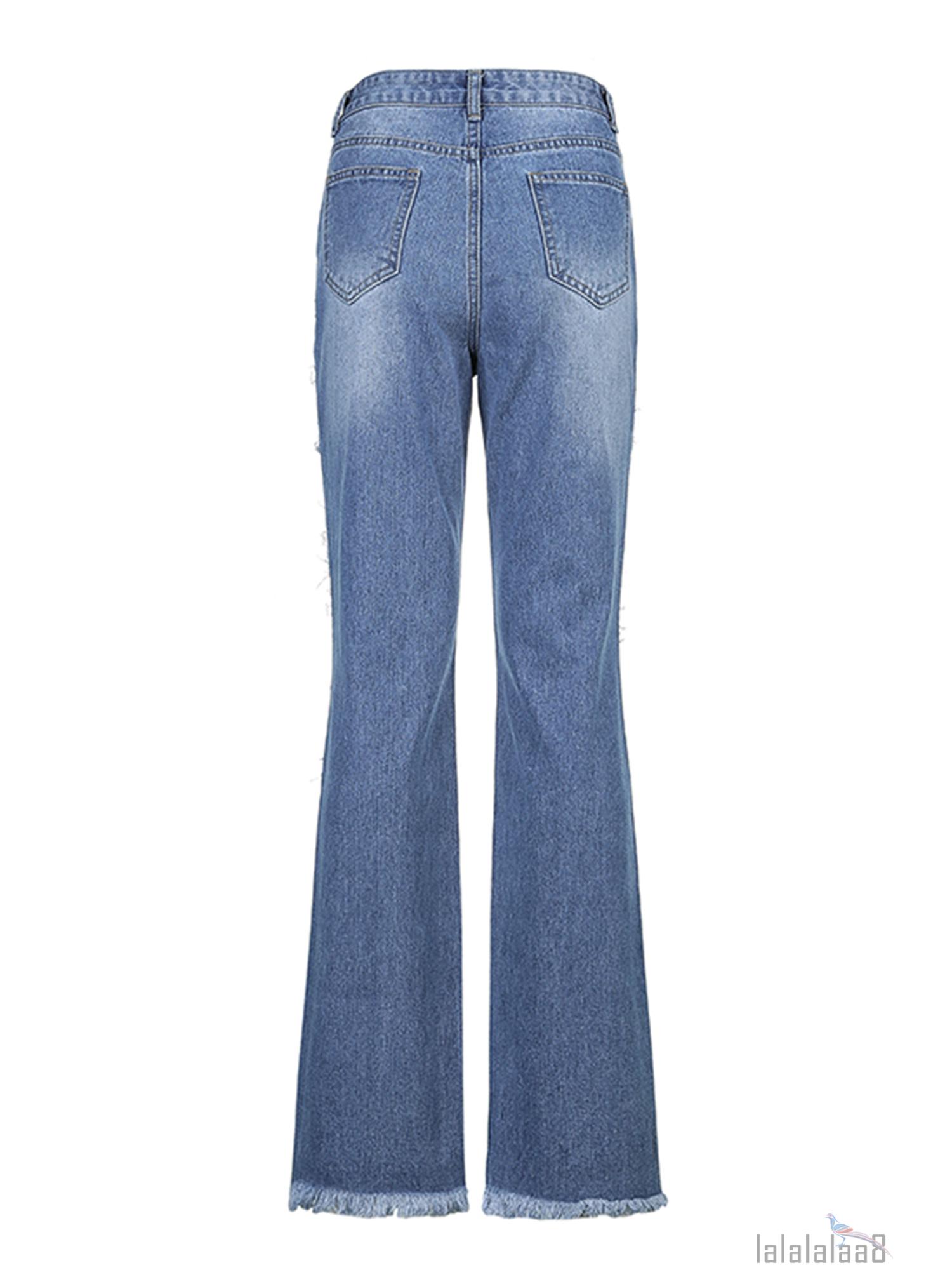 Quần Jean Dài Lưng Cao Màu Trơn Có Túi Thời Trang Cho Nữ Laa8 | BigBuy360 - bigbuy360.vn