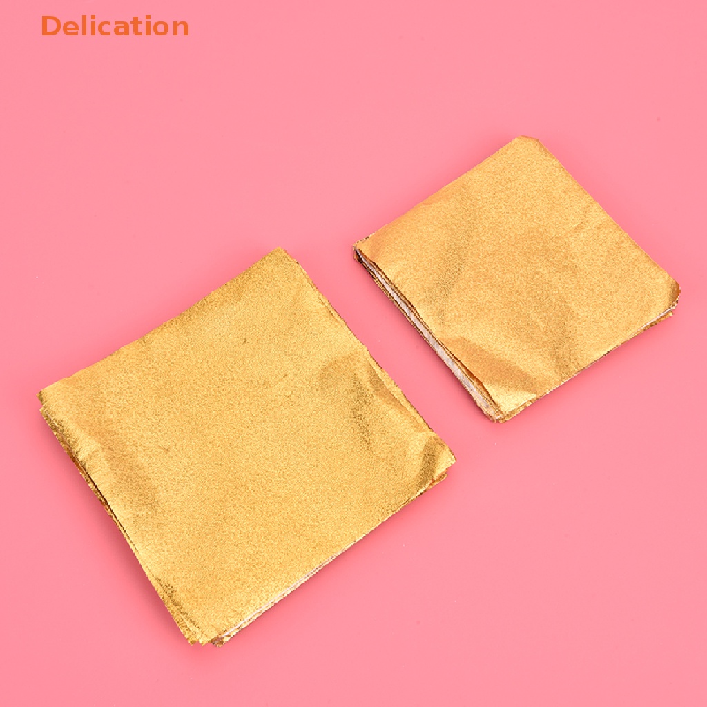 [Delication] Gói 100 Giấy Thiếc Mạ Vàng Đựng Bánh Kẹo Sô Cô La Cho Tiệc Tùng