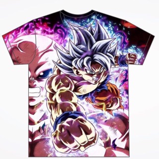 Combo áo 3D Dragon Ball Super và áo 2D Vegito Blue 2018