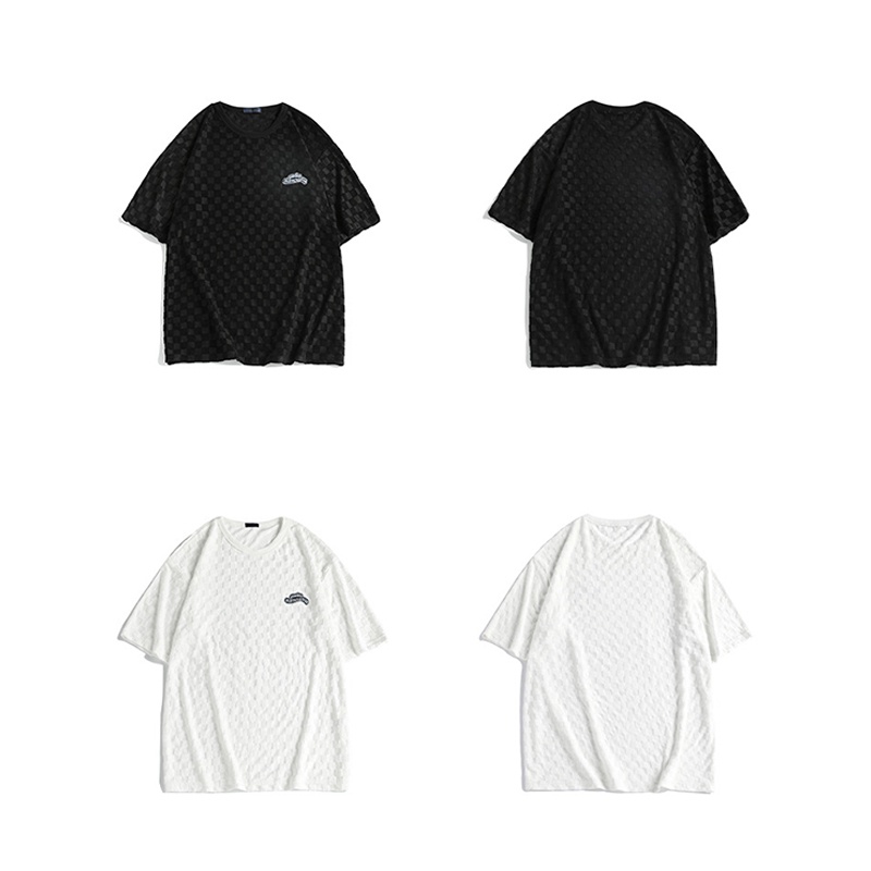 Áo thun AOKANG tay ngắn cổ tròn thêu họa tiết phong cách Nhật Bản thời trang mùa hè cho nam