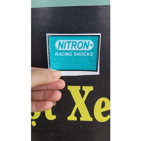 Tem Decal Nitron Màu Xanh Trong Suốt Dán Xe Giá Rẻ