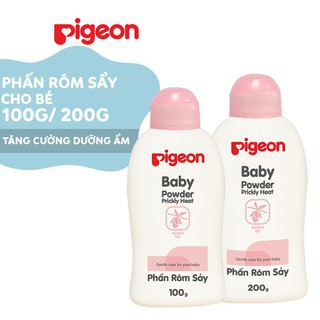 Phấn rôm sảy Pigeon được điều chế từ công thức đặc biệt chứa tinh dầu Jojoba, an toàn mùi hương nhẹ nhàng, dưỡng ẩm.