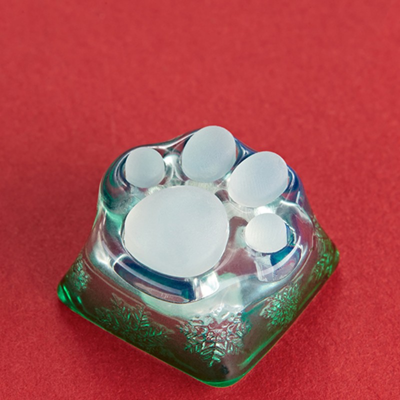Nút bàn phím cơ bằng nhựa resin hình dấu chân mèo 3d nhiều màu cho Cherry MX Switches