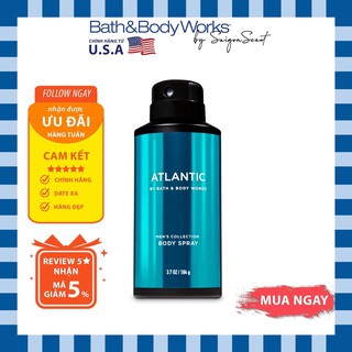 Xịt thơm cho nam Bath and Body Works for men Atlantic (104g)